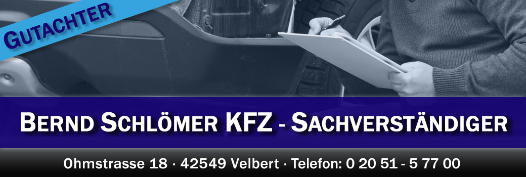 KFZ-Gutachter Bernd Schlömer aus Velbert