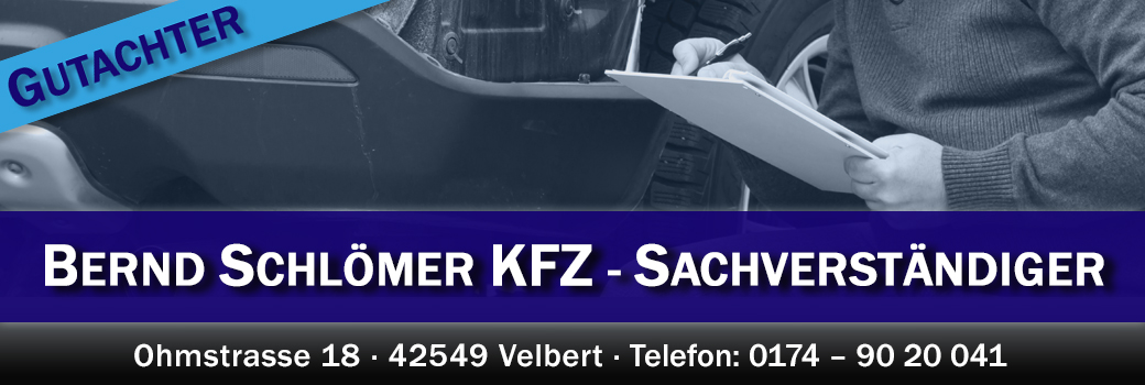 KFZ-Gutachter Bernd Schlömer aus Velbert
